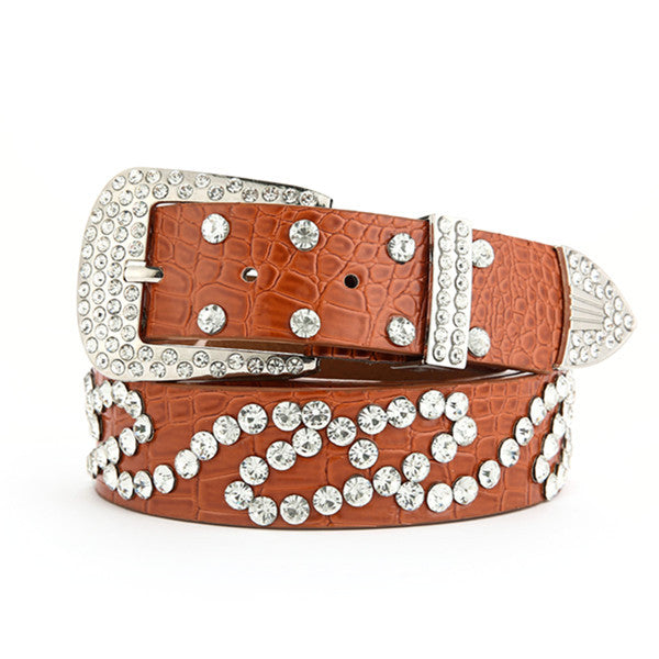 Fashionable And Versatile White Decorative Ladies Korean Jeans Wide Belt