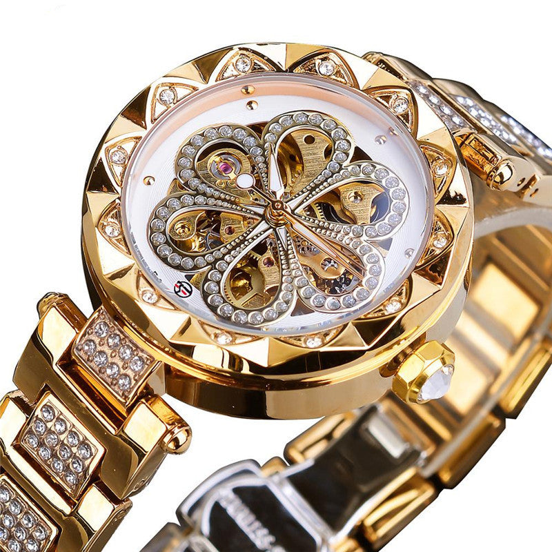 Automatic Ladies Watches Luxury  Female Wrist Watches Stainless Steel