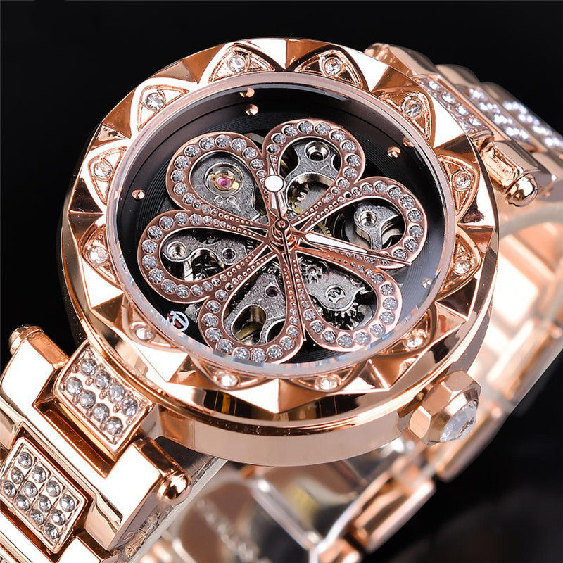 Automatic Ladies Watches Luxury  Female Wrist Watches Stainless Steel