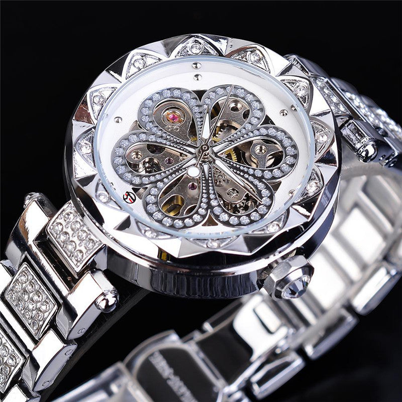 Automatic Ladies Watches Luxury  Female Wrist Watches Stainless Steel