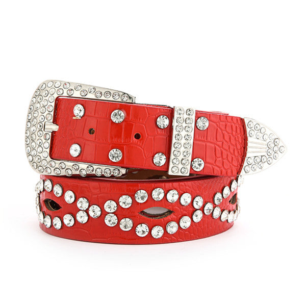 Fashionable And Versatile White Decorative Ladies Korean Jeans Wide Belt