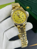 Rolex Inspired Chain Watches | Elegent Gold Dial . Premium Look