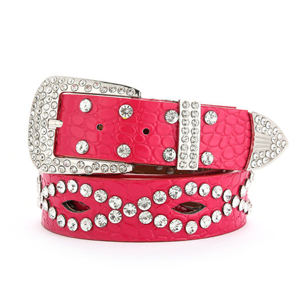 Fashionable And Versatile White Decorative Ladies Korean Jeans Wide Belt