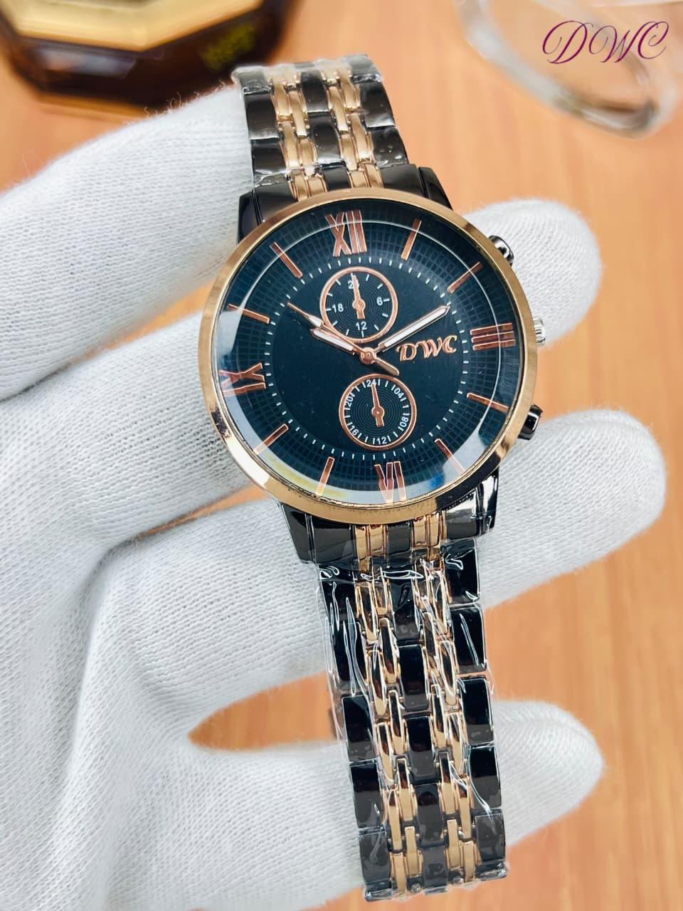 Stainless Steel Men’s Watch – Classic Roman Dial Luxury Timepiece