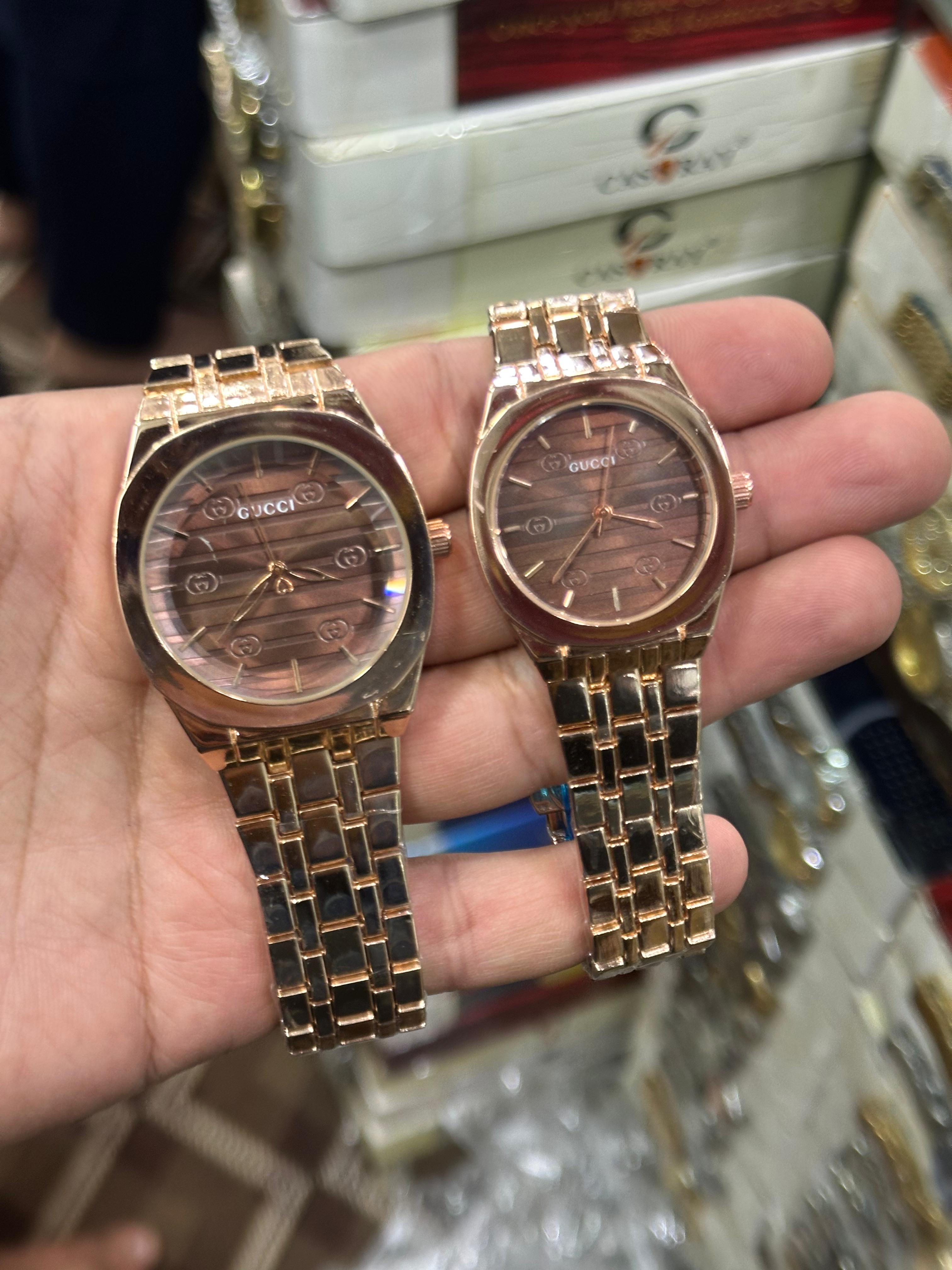 Couple Watch Set – Elegant Stainless Steel His & Her Luxury Timepieces