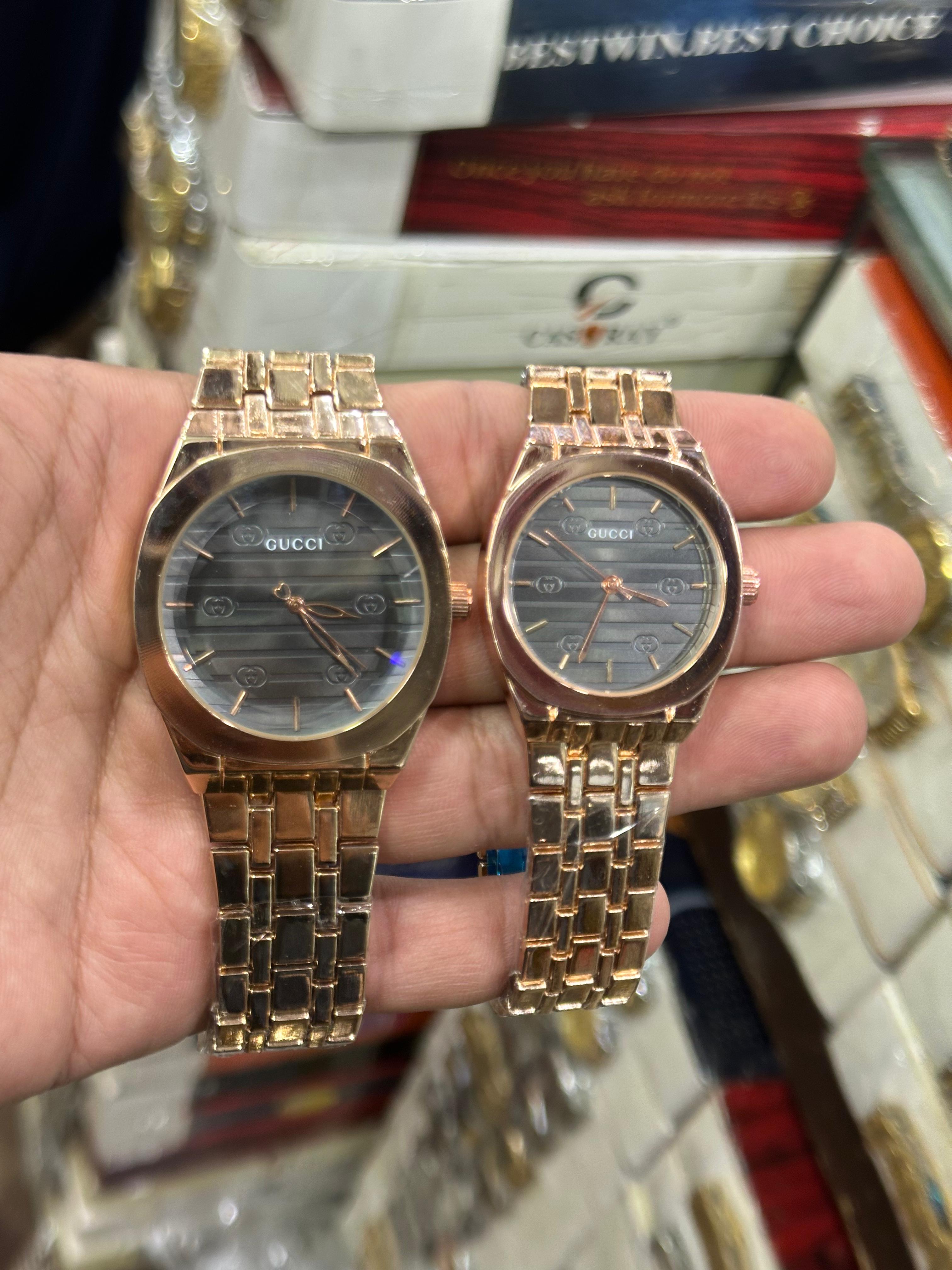 Couple Watch Set – Elegant Stainless Steel His & Her Luxury Timepieces