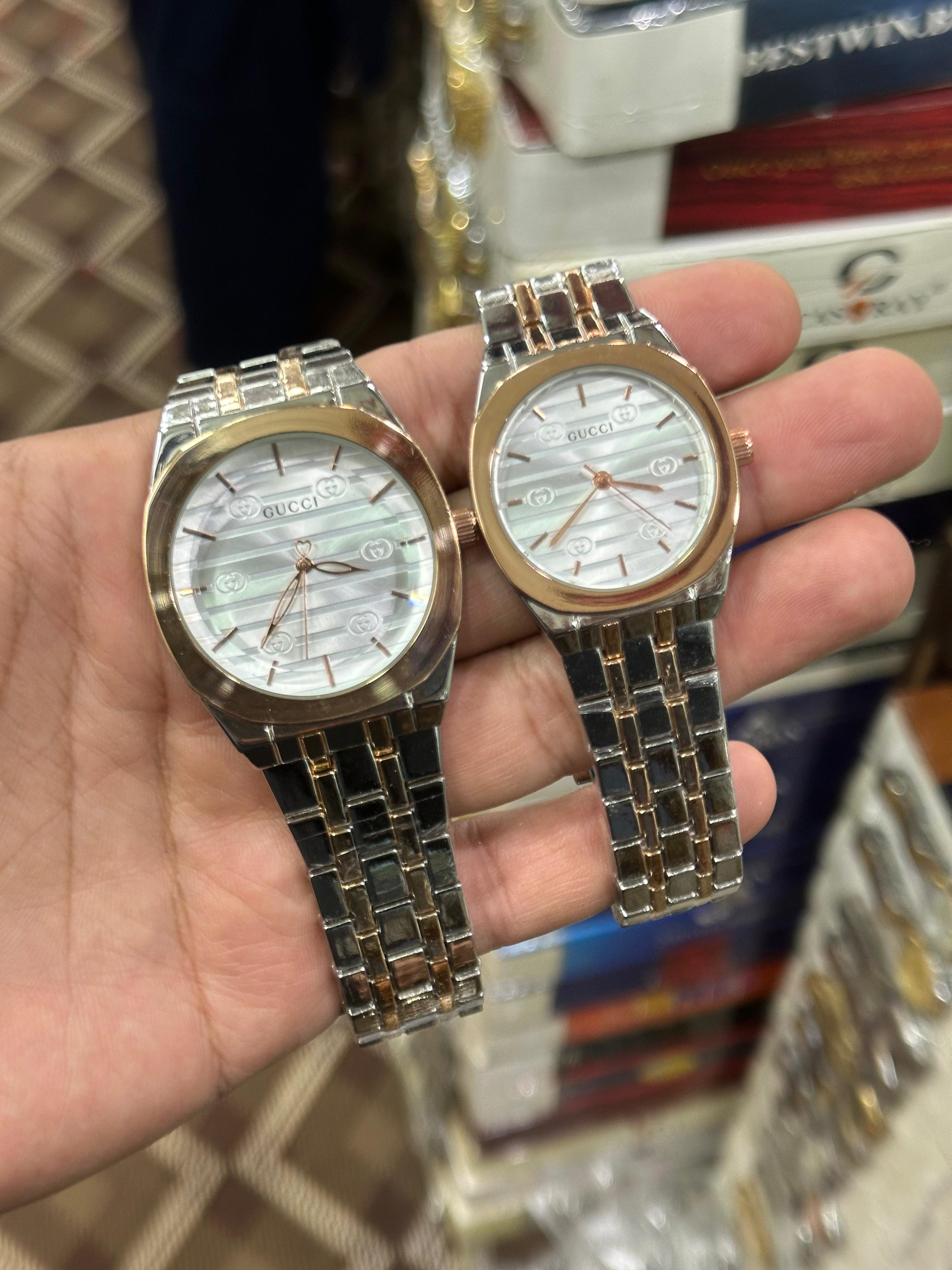 Couple Watch Set – Elegant Stainless Steel His & Her Luxury Timepieces