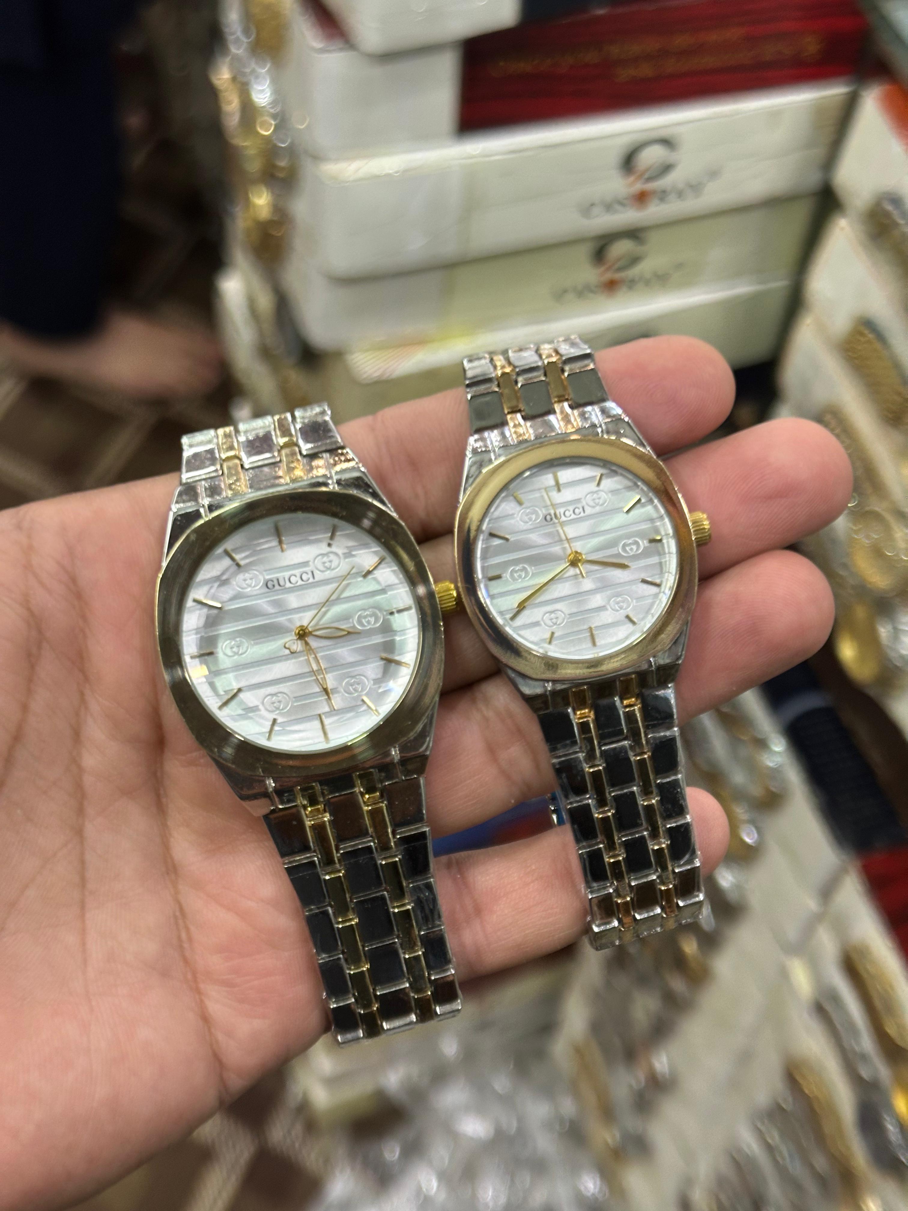 Couple Watch Set – Elegant Stainless Steel His & Her Luxury Timepieces