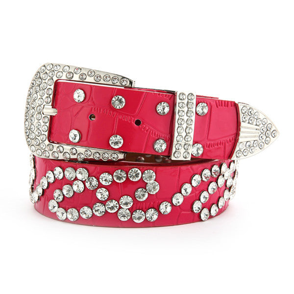 Fashionable And Versatile White Decorative Ladies Korean Jeans Wide Belt