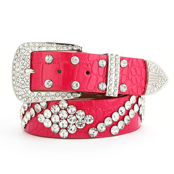 Fashionable And Versatile White Decorative Ladies Korean Jeans Wide Belt